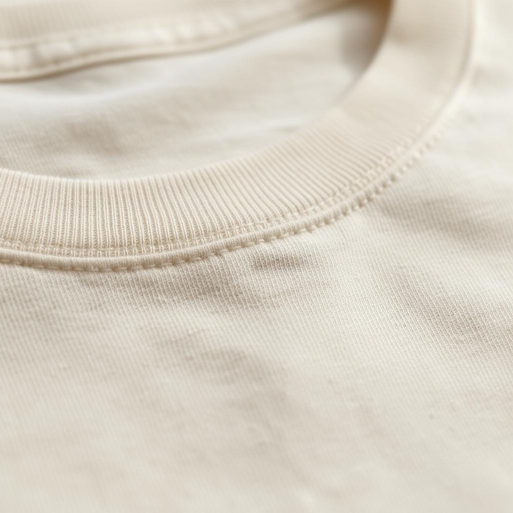 Heart Kitty Tee in Natural — close-up detail 2
